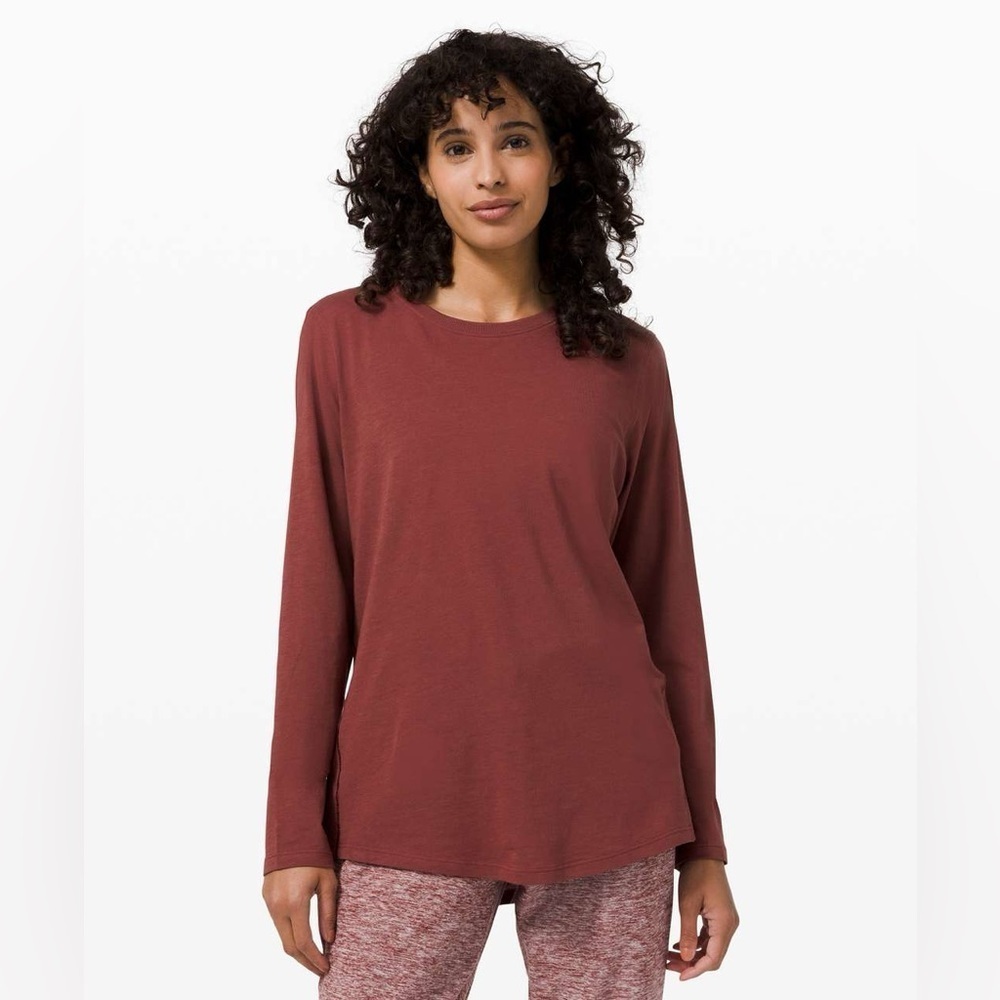 Lululemon Women’s Ever Ready Long Sleeve in Savannah Red Size 4/6